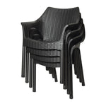 Bolero Elements Polypropylene Armchairs Black (4 Pack)