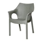 Bolero Elements Polypropylene Armchairs Olive Green (4 Pack)