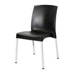 Bolero Elements Polypropylene Side Chairs Black (4 Pack)