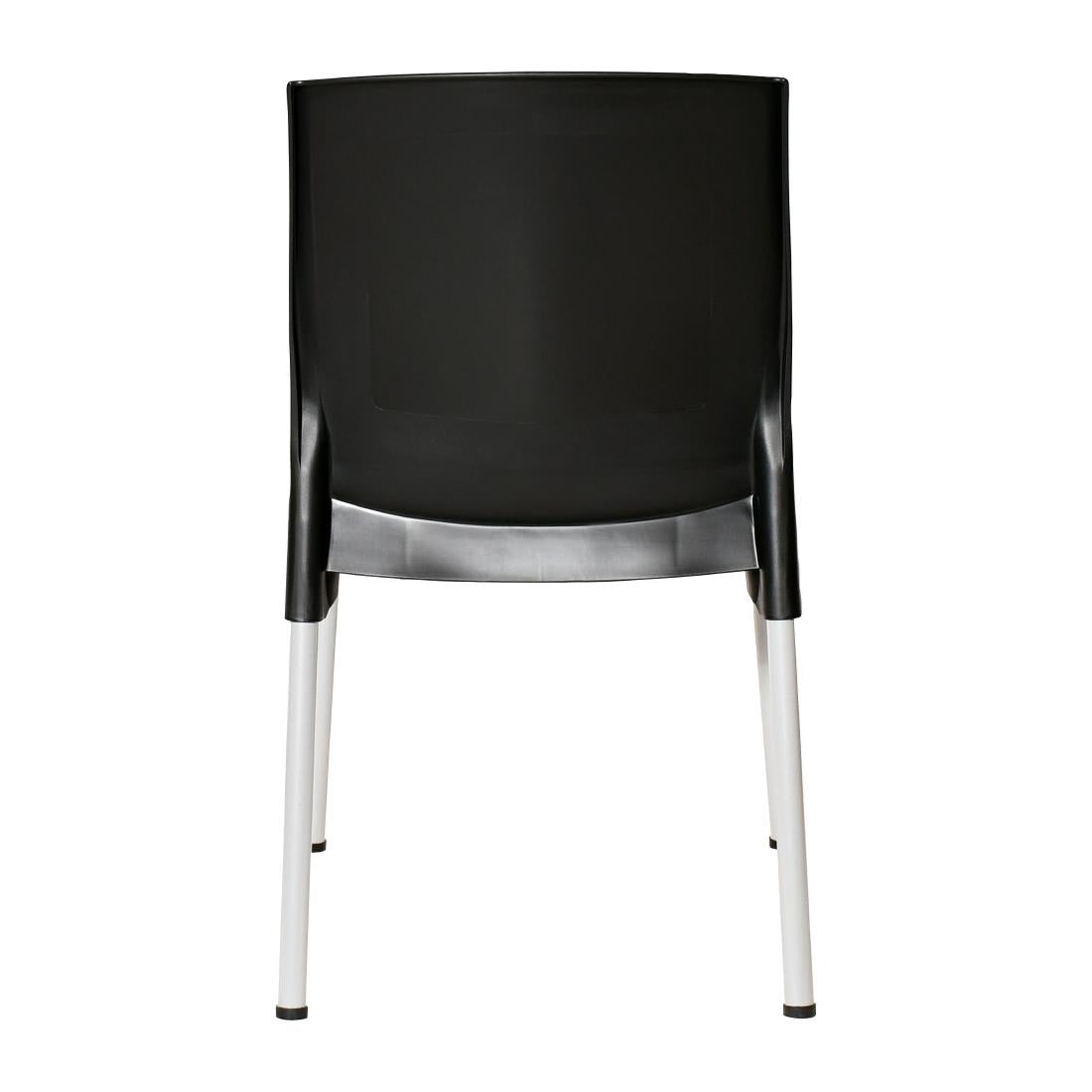 Bolero Elements Polypropylene Side Chairs Black (4 Pack)