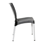 Bolero Elements Polypropylene Side Chairs Black (4 Pack)