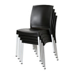 Bolero Elements Polypropylene Side Chairs Black (4 Pack)