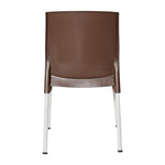 Bolero Elements Polypropylene Side Chairs Dark Brown (4 Pack)