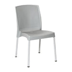 Bolero Elements Polypropylene Side Chairs Grey (4 Pack)