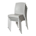 Bolero Elements Polypropylene Side Chairs Grey (4 Pack)