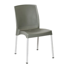 Bolero Elements Polypropylene Side Chairs Olive Green (4 Pack)