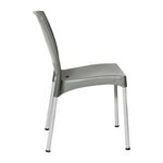 Bolero Elements Polypropylene Side Chairs Olive Green (4 Pack)