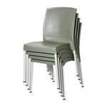 Bolero Elements Polypropylene Side Chairs Olive Green (4 Pack)