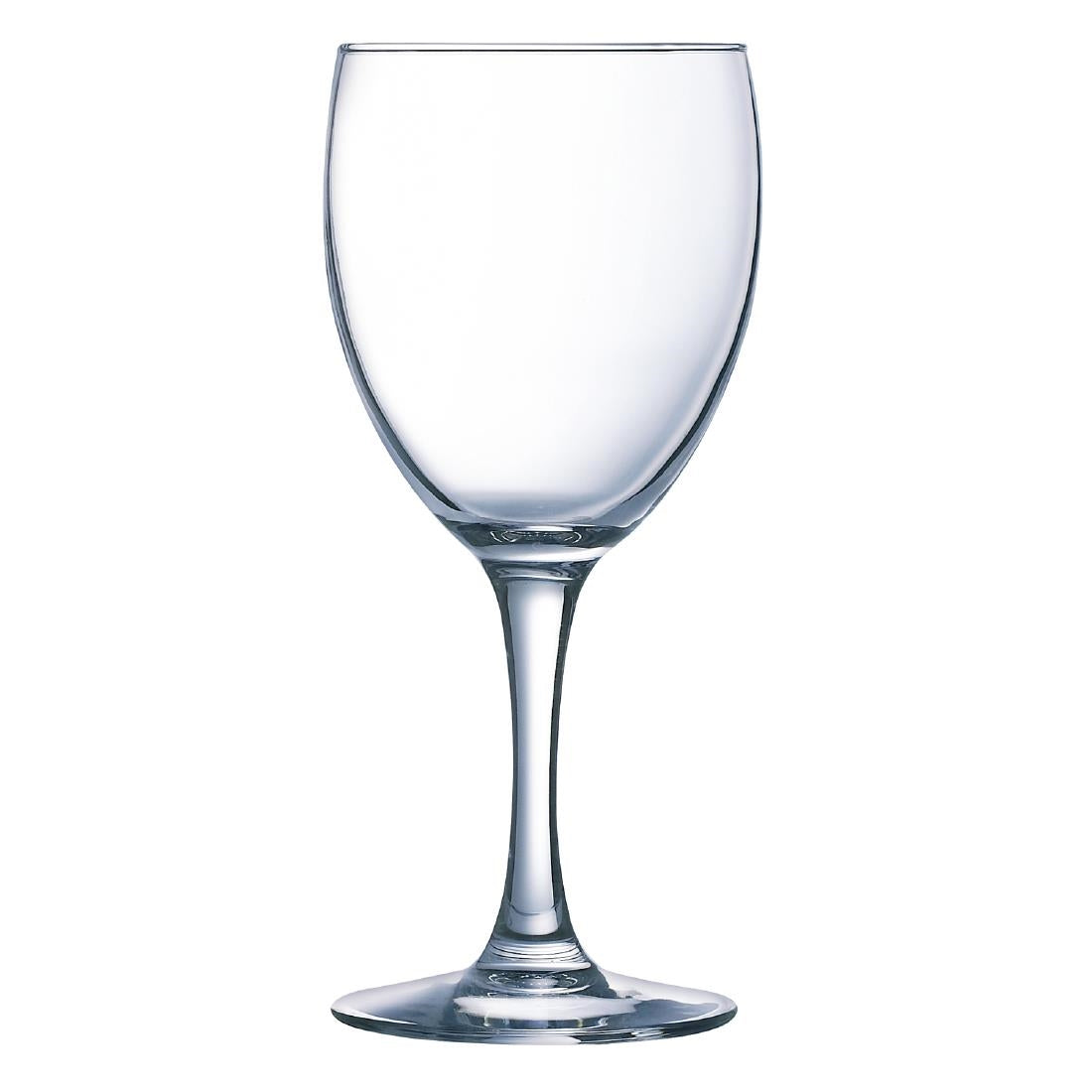 Arcoroc Elegance Wine Glasses 310ml LUKCA-NI at 250ml (12 Pack)