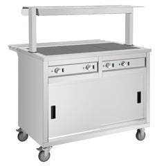 Buffalo Mobile Servery with Solid Heated Top 3x 1/1 GN