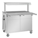 Buffalo Mobile Servery with Solid Heated Top 3x 1/1 GN