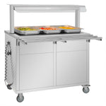 Buffalo Mobile Servery with Solid Heated Top 3x 1/1 GN