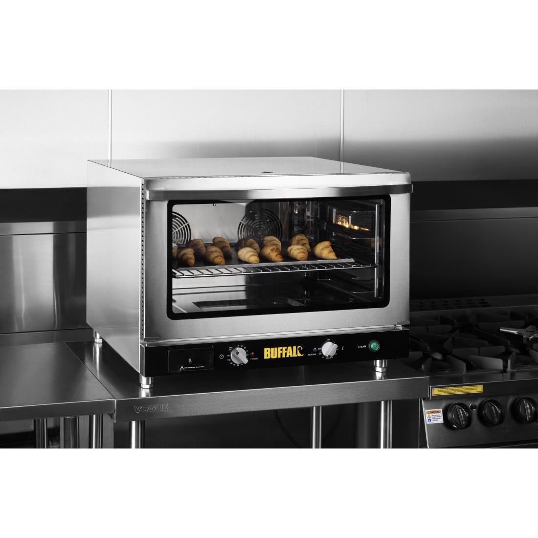 Buffalo Bakery Convection Oven with Steam 100Ltr Three Phase