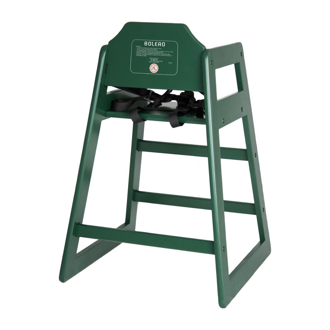 Bolero Wooden Highchair Forest Green