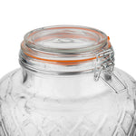 Olympia Geo Glass Clip-Top Drinks Dispenser with Wire Stand 8Ltr