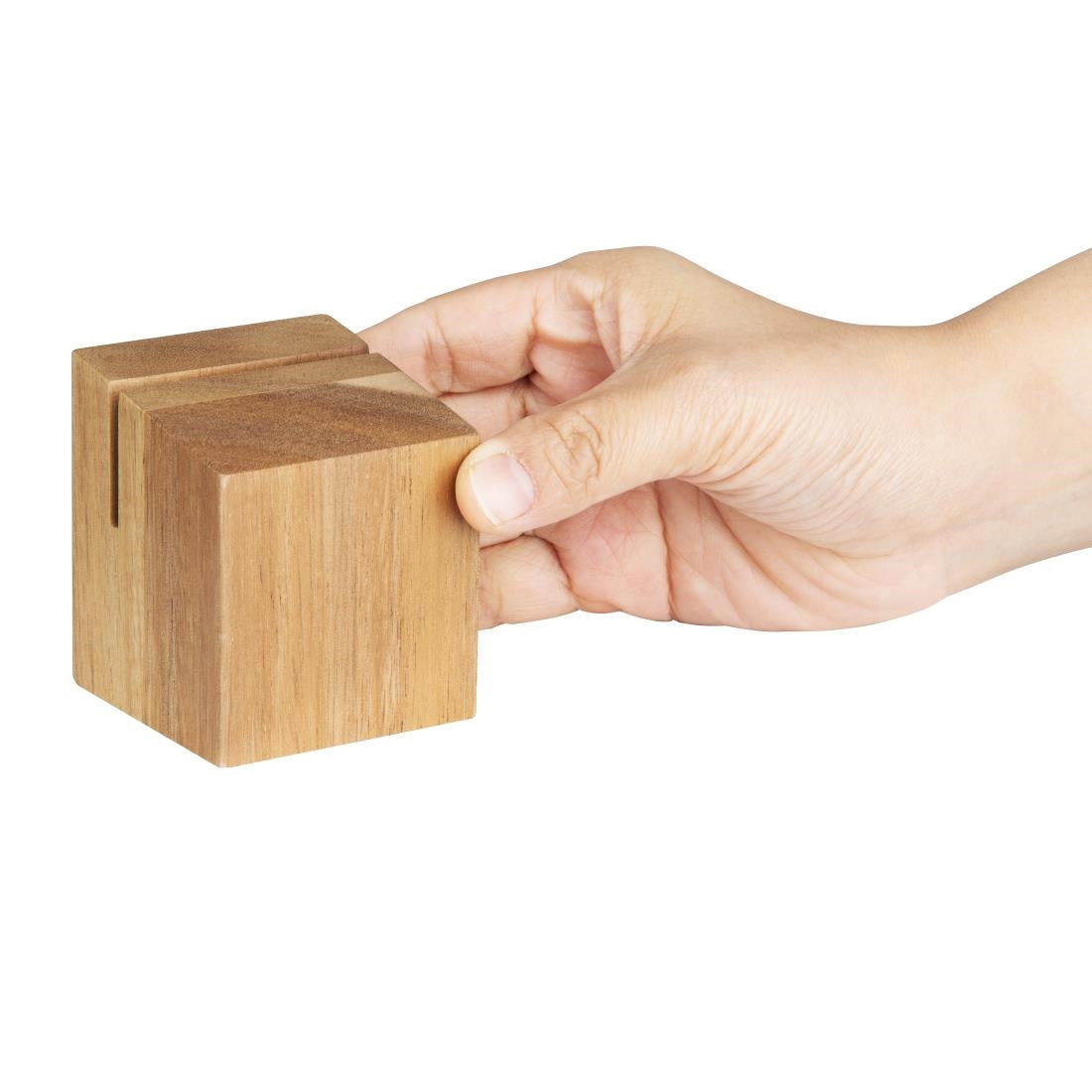 Olympia Wooden Menu Holder and Riser