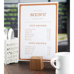 Olympia Wooden Menu Holder and Riser