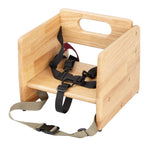 Bolero Booster Seat Natural Wood