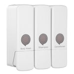 Jantex Triple Shower Dispensers White