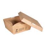 Notpla Lids for 800ml Clip & Close Food Boxes - Kraft (260 Pack)