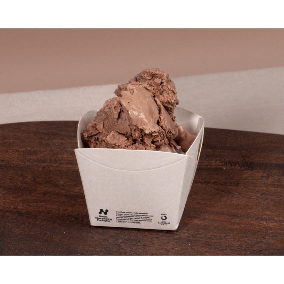 Notpla Square Open Takeaway Boxes 350ml - White ( 250 Pack)