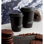 Vegware 79-Series CPLA Hot Cup Lids Black (1000 Pack)