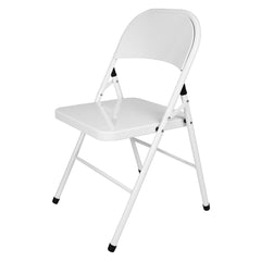 Bolero Folding Metal Chairs White (Pack of 4)