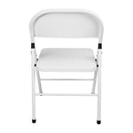 Bolero Folding Metal Chairs White (4 Pack)