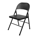 Bolero Folding Metal Chairs Black (4 Pack)