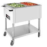 Buffalo Mobile Bain Marie Trolley 2x 1/1GN