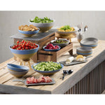 Churchill Emerge Melamine Oslo Blue Deep Serving Bowls 285mm (4 Pack)