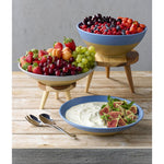Churchill Emerge Melamine Oslo Blue Deep Serving Bowls 285mm (4 Pack)