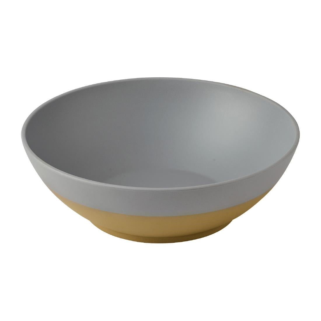 Churchill Emerge Melamine Seattle Grey Deep Serving Bowls 360mm (2 Pack)