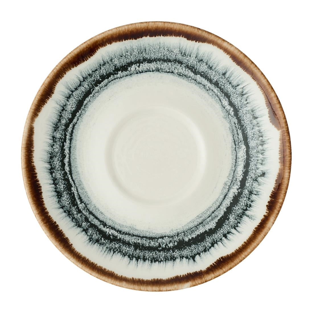 Dudson Harvest Flare Natural Cafe Cappuccino Saucers 156mm (12 Pack)