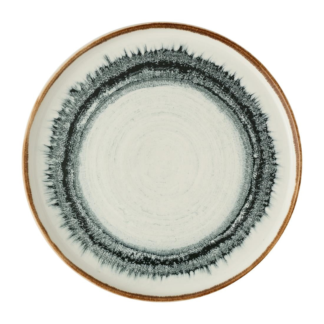 Dudson Harvest Flare Natural Walled Plates 260mm (6 Pack)