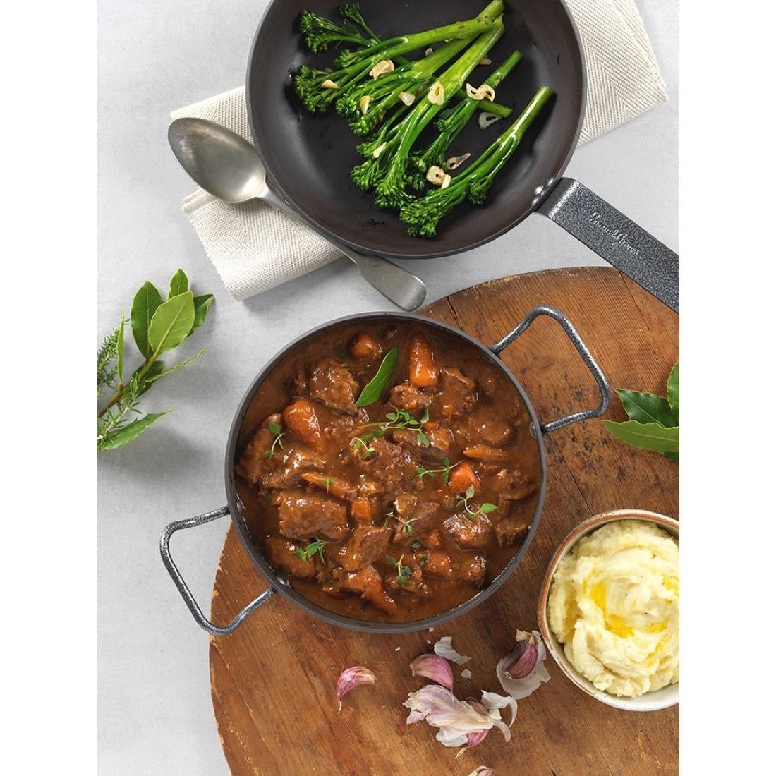 Samuel Groves Professional Seasoned Carbon Steel Pan 20cm