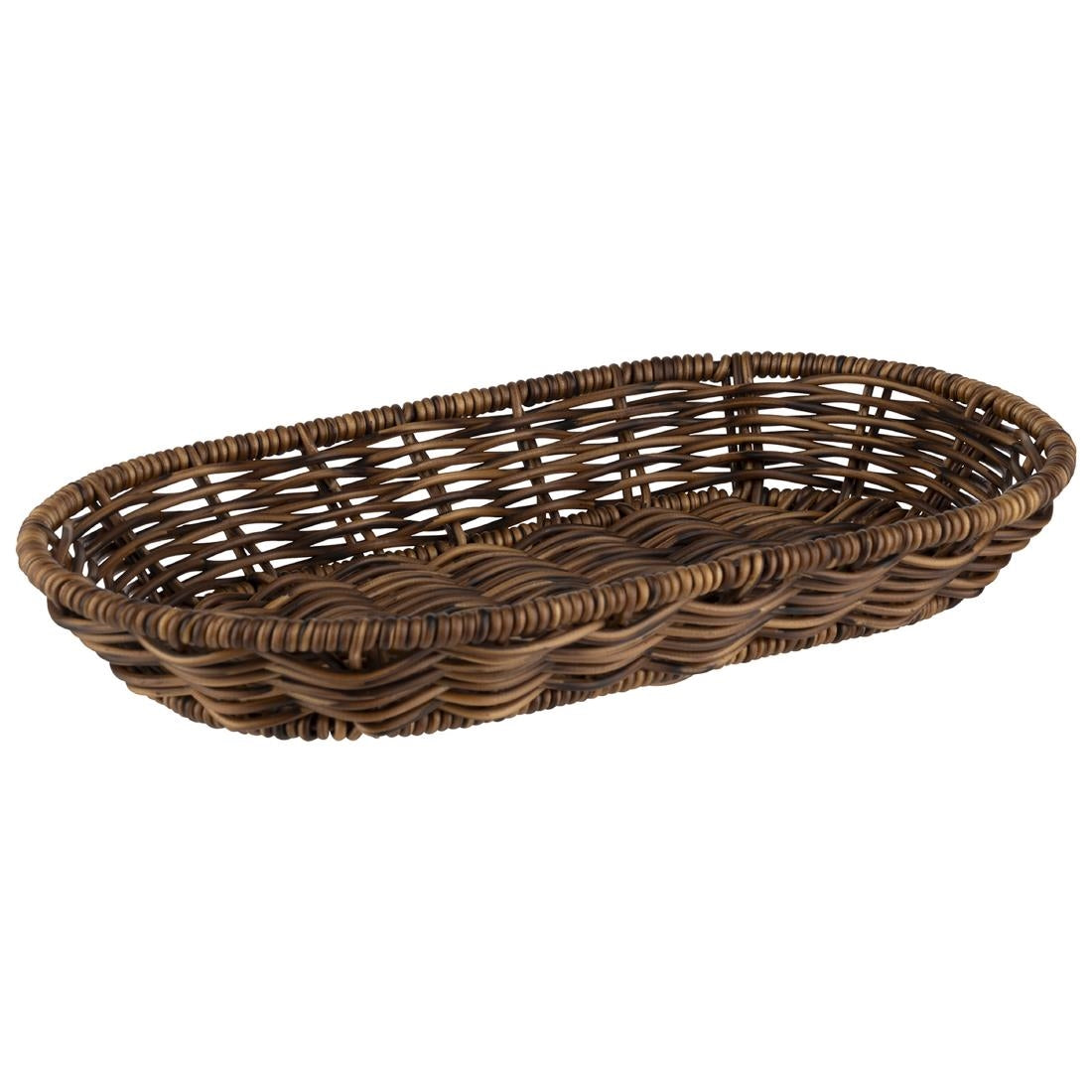 APS Cove Oval Basket Brown 280x160mm