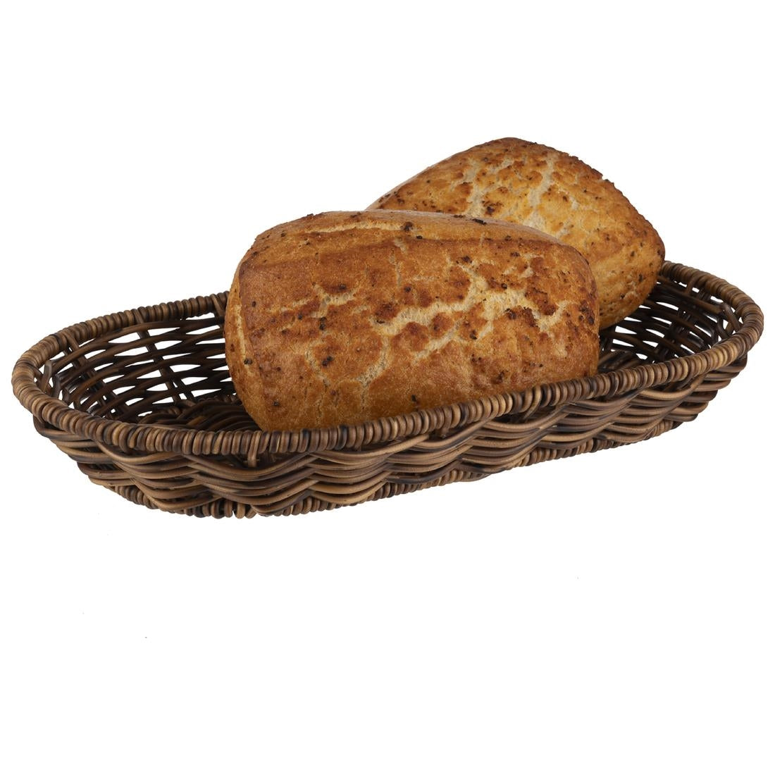 APS Cove Oval Basket Brown 280x160mm