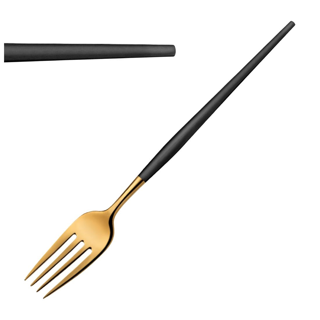 Amefa Soprano Table Forks Black & Gold (12 Pack)