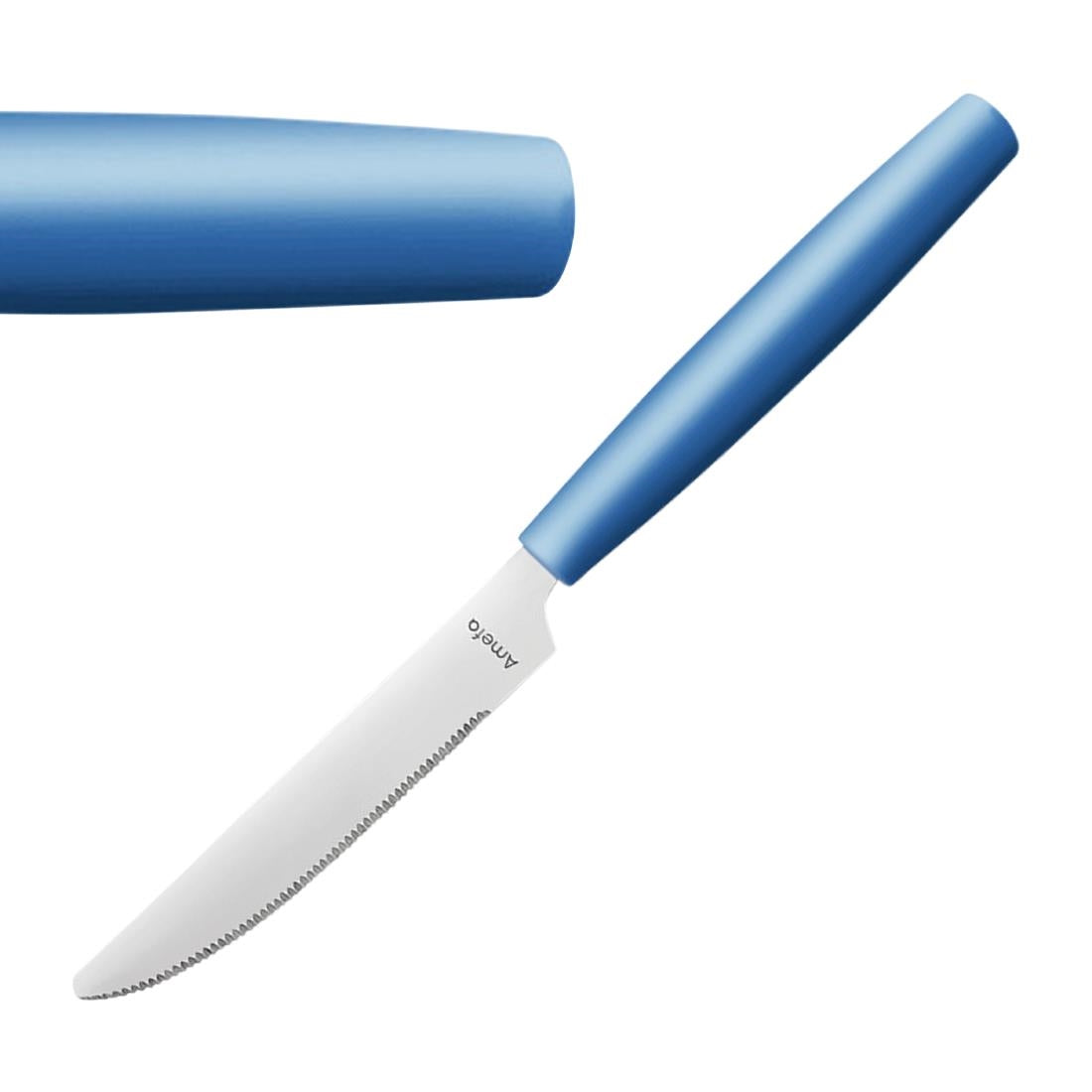 Amefa PIXEL Table Knives Blue (12 Pack)