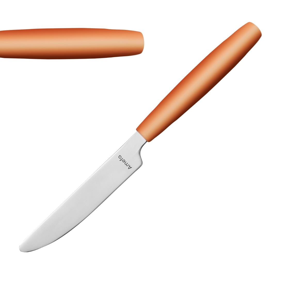 Amefa PIXEL Dessert Knives Orange (12 Pack)