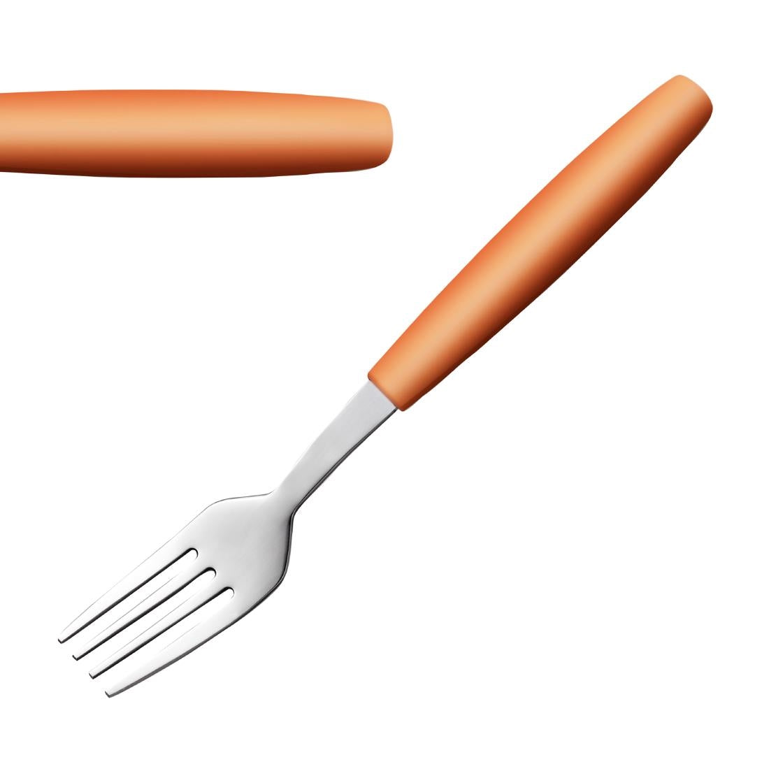 Amefa PIXEL Dessert Forks Orange (12 Pack)