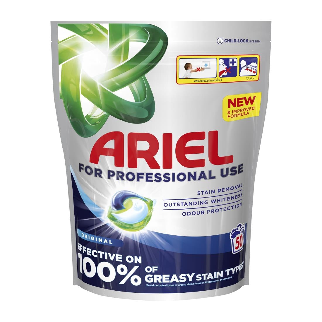 Ariel Professional Liquid Pods 50 Washes Original (2 Pack)