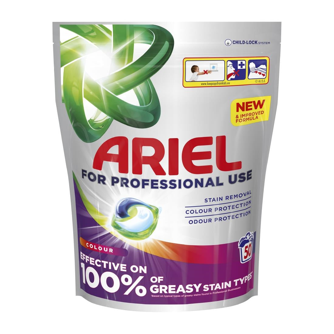 Ariel Professional Liquid Pods 50 Washes Colour (2 Pack)