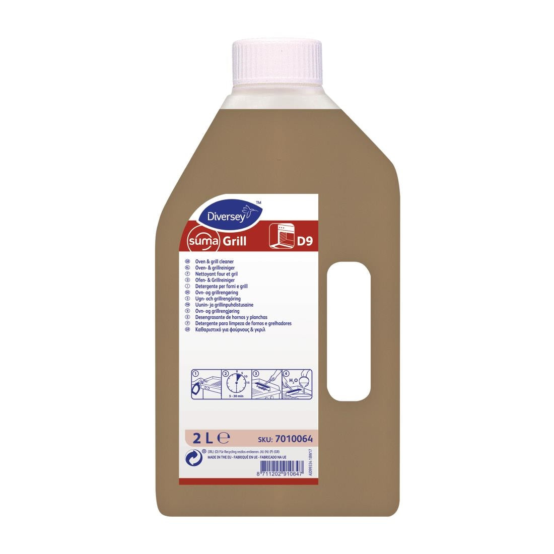 Diversey Suma Grill D9 Heavy Duty Oven & Grill Cleaner 2Ltr