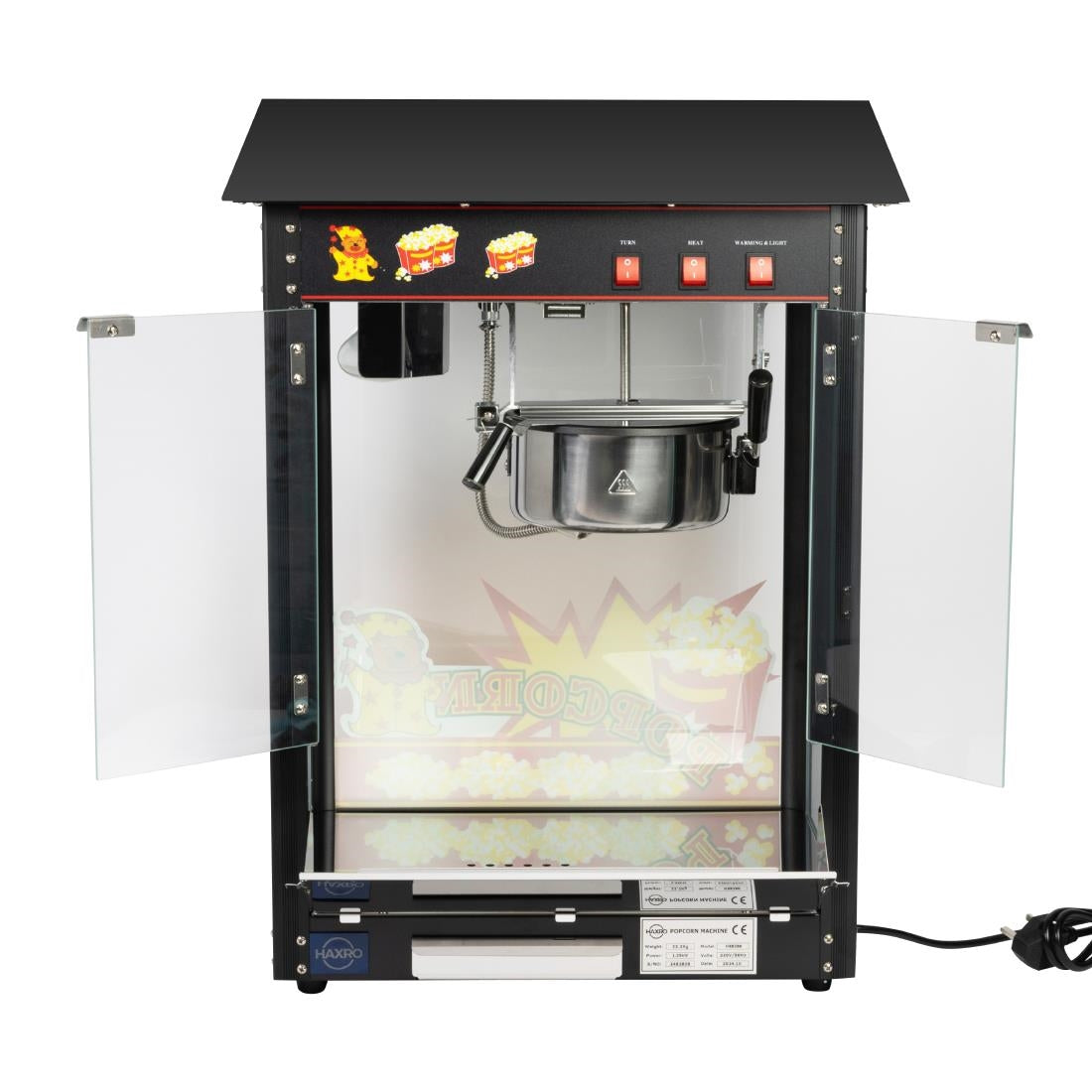 Haxro HX8380 Popcorn Machine Black