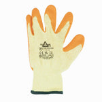 KeepSAFE GLO107 Latex Palm Gloves Orange 10 (10 Pack)