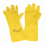 Ansell AlphaTec 87-190 Econohands Rubber Gloves Yellow XL (12 Pack)