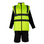 KeepSAFE Hi Vis Bodywarmer Reversible Yellow 2XL