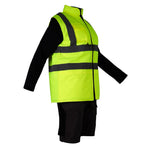 KeepSAFE Hi Vis Bodywarmer Reversible Yellow M